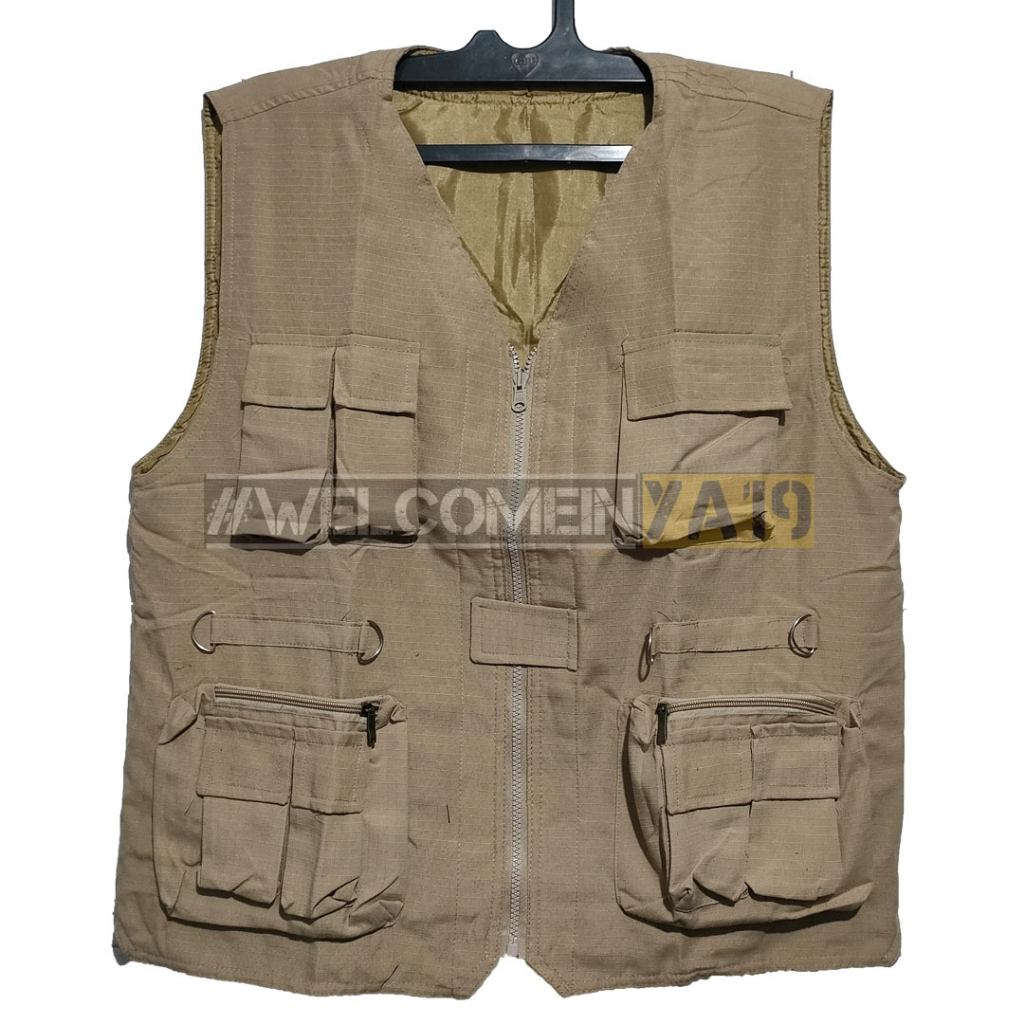 Rompi Tactical Lapangan Kerja / Outdoor / Partai / Wartawan / Mancing / Safety