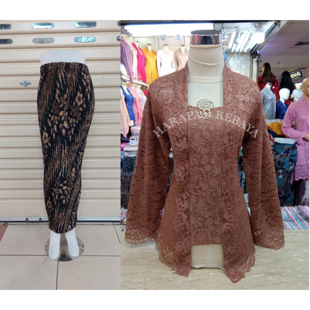 SET KEBAYA KUTU BARU RESLETING TEBAL-STELAN KEBAYA KUTU BARU TEBAL-STELAN KEBAYA KUTU BARU LENGAN PA