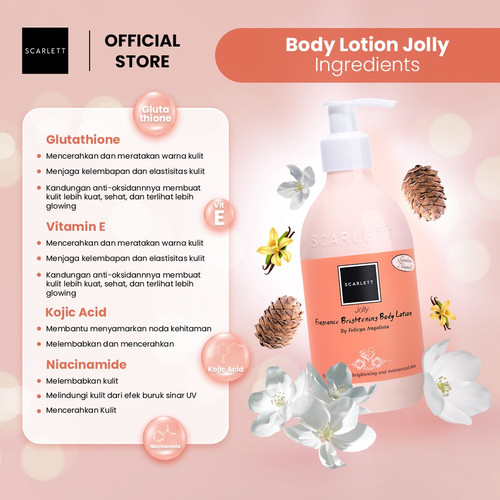 ✨LACIKOSME✨ SCARLETT WHITENING BODY LOTION JOLLY /ORIGINAL BY FELICYA ANGELISTA