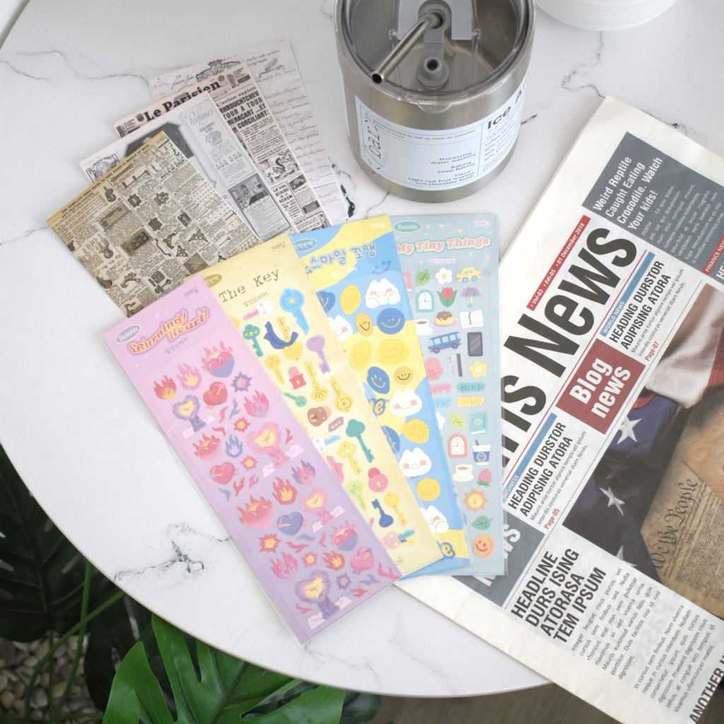 Stiker Korea ORI - Cute Bear & Food (Manta Box)