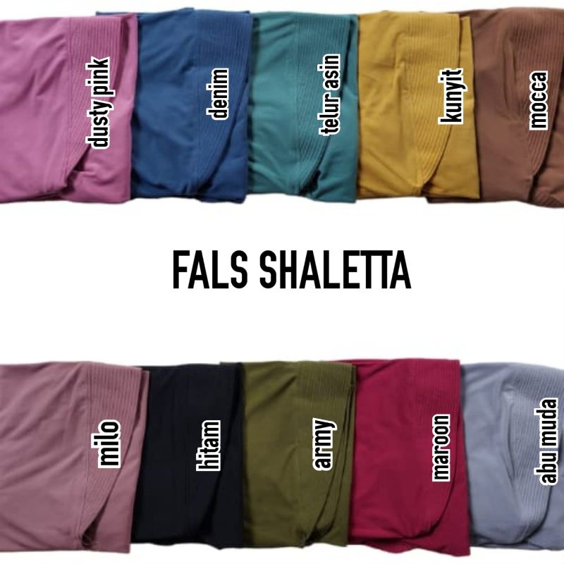 Fals Shaletta Plisket Jersey premium // Hijab Instan