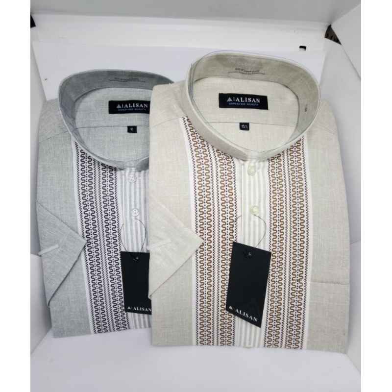 Alisan Koko Tangan Pendek Reguler Fit