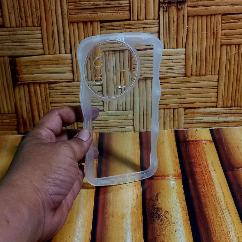 Silicone Case Vivo 1901 1902 1904 1906 2007 Softcase Gelombang Transparan Clear Vivo Y11 Y12 Y15 Y17