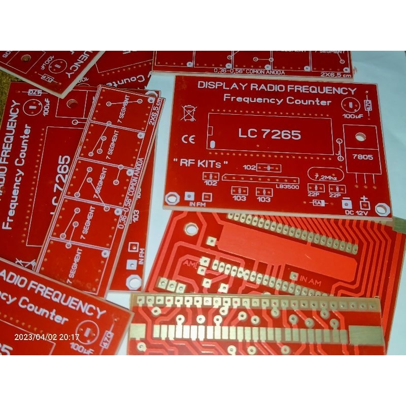 PCB FREQUENCY COUNTER RADIO FM AM DISPLAY