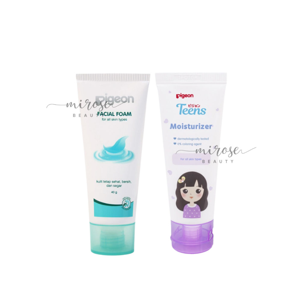 [ISI 2] PIGEON TEENS Paket HEMAT 1 : Face Wash 40ml + Moisturizer 20ml | Paket HEMAT Remaja Isi 2