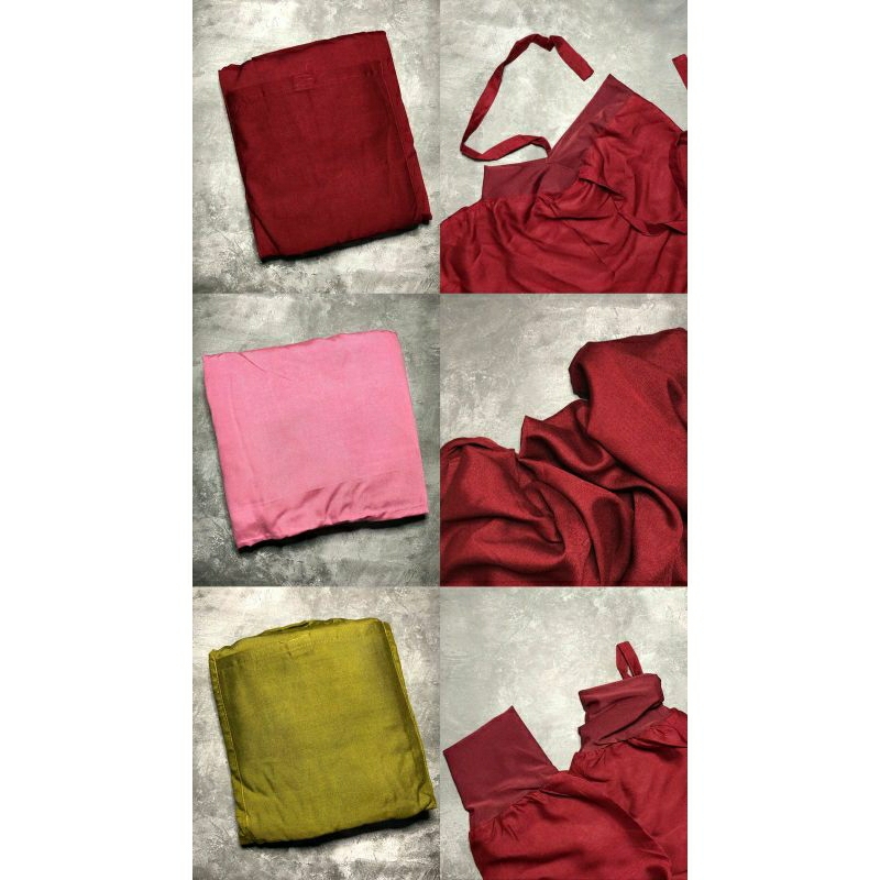 mukena terusan hadramaut manset malaysia rayon adem