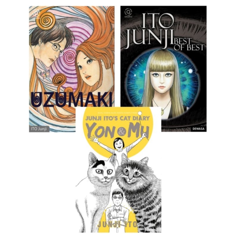 SERI KOMIK ITO JUNJI : BEST OF THE BEST, CAT DIARY YON & MU, UZUMAKI