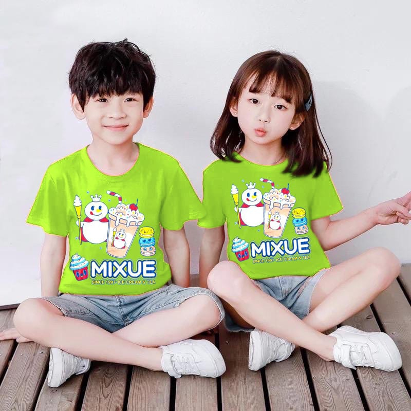 kaos anak UNISEX motif MIXUE viral