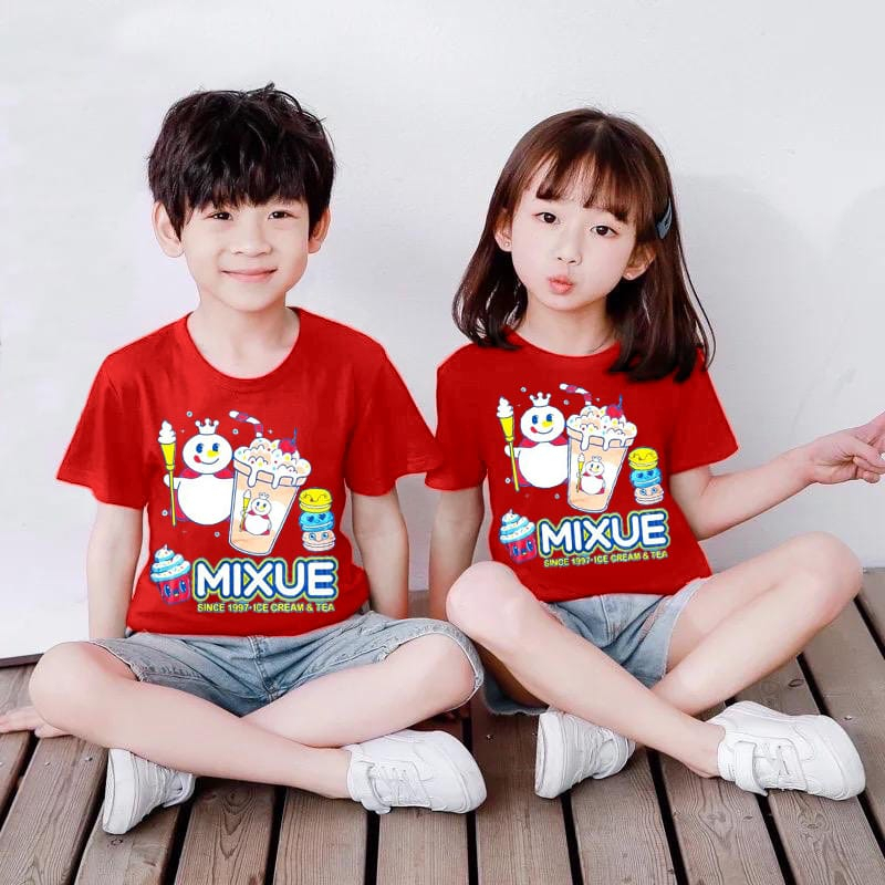 kaos anak UNISEX motif MIXUE viral