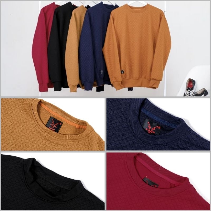 Crewneck Comfy Polos Pria/Cowok Kekinian Premium Quality!