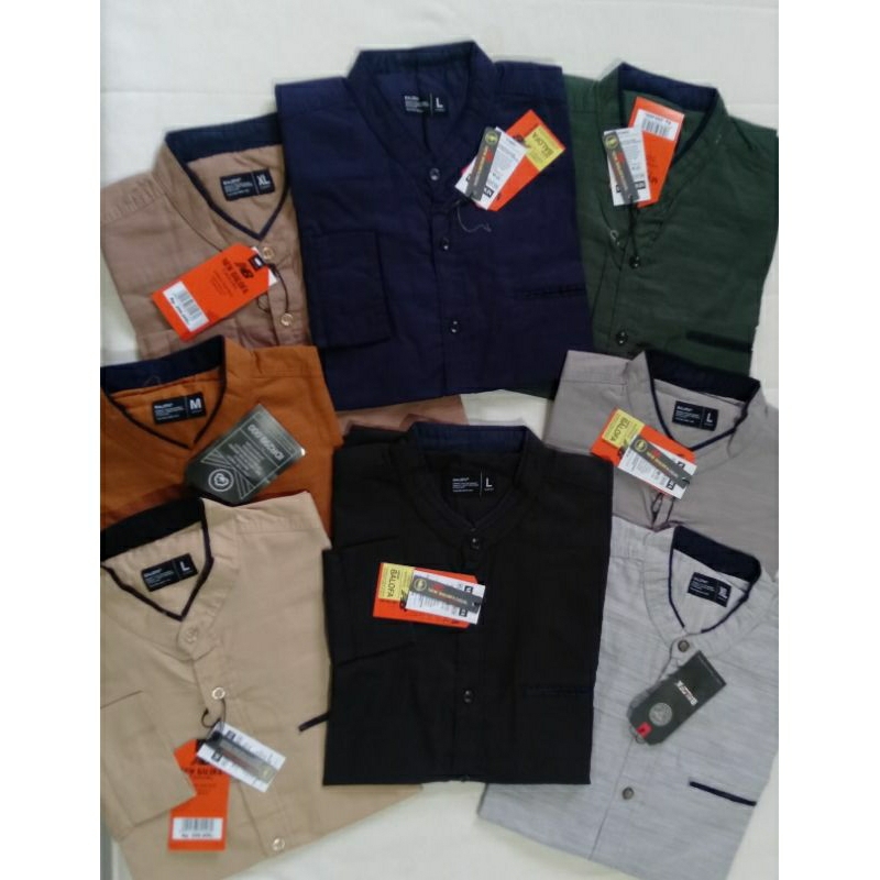 Kemko New Balofa Original Kemeja Pria Polos Lengan Panjang