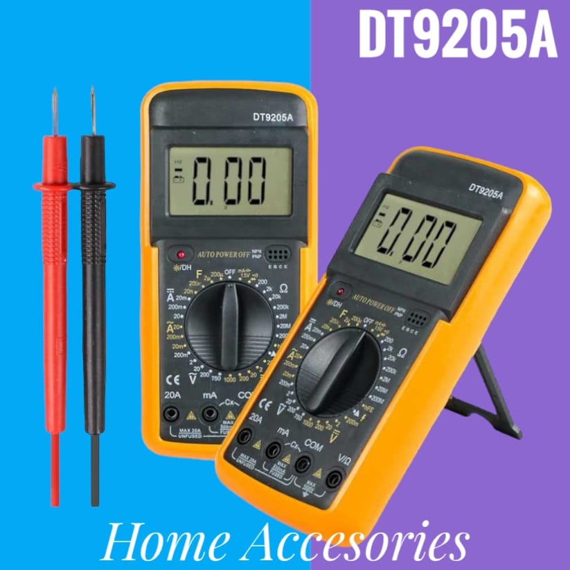 RICHMETERS Pocket Size Digital Multimeter - DT9205A/ALAT UKUR ARUS LISTRIK MULTITESTER DIGITAL / MUL