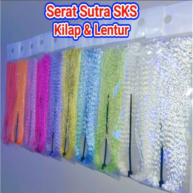 Serat Kain Sutra SKS/SKTL BAHAN UMPAN KOTREKAN | Umpan Sabiki | Umpan PANCING | umpan Assist Hook | 