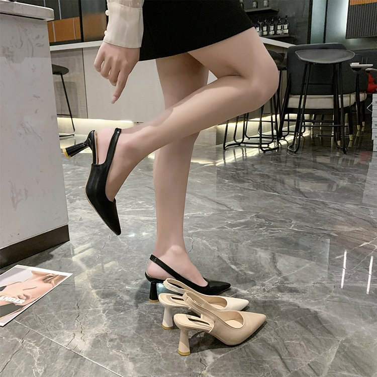 High Heels Wanita Kasual Import Sendal Hak Cewek Cantik Simple Sandal Heels Perempuan Polos Terbaru SH-052