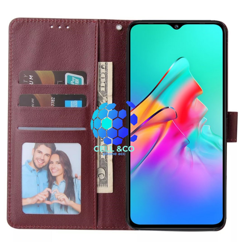 FLIP COVER OPPO A78 5G LEATHER WALLET PREMIUM FLIP CASE BUKA TUTUP KESING HP CASING FLIP CASE WALLET OPPO A78 5G