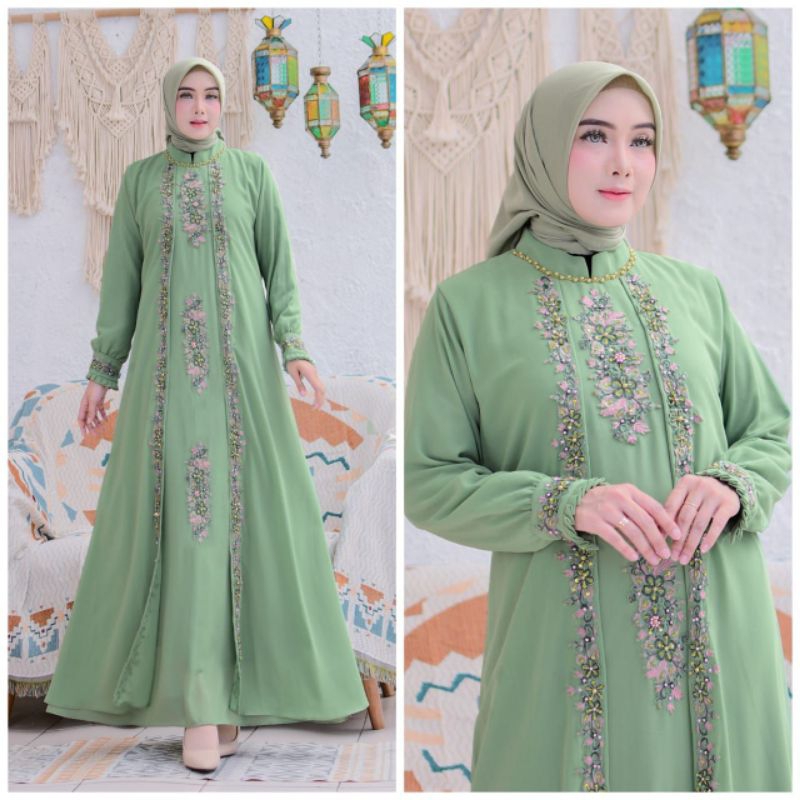 FASHION MUSLIM//ARUMI DRESS//SERAGAMAN KELUARAGA//BAJU PESTA LAMARAN//BAJU WISUDA//BAJU LEBARAN//Kode RR