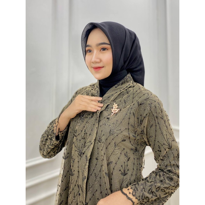 PB Prilly Busana - ZALIHA VOL.2 TUNIK KEBAYA TILE BORDIR - ATASAN MALAYSIA - BLOUSE PESTA MELAYU - TUNIK MEWAH