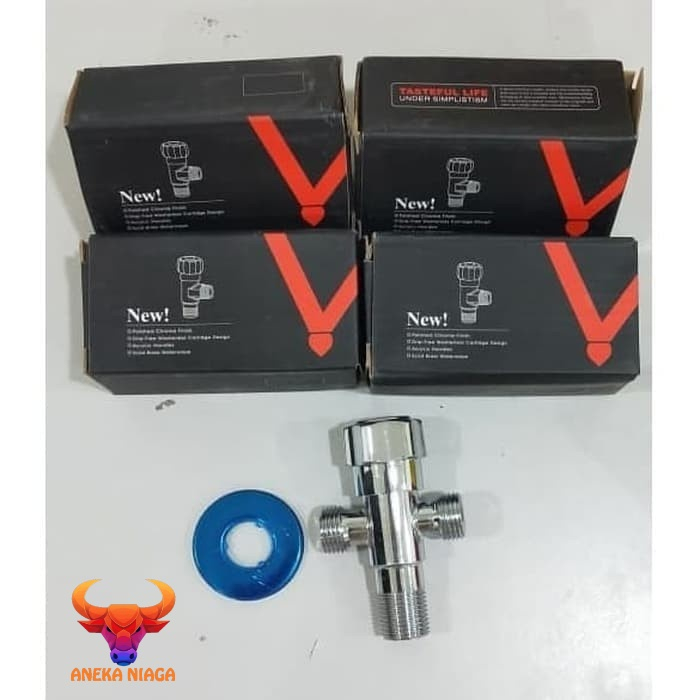 Stop Kran Cabang Kran T Shower Closet Jet Closet mahkota