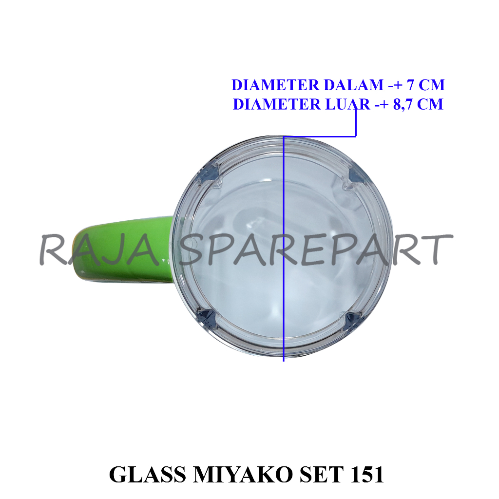 GLASS JAR/GLASS BLENDER MIYAKO KOMPLIT SET/GLASS MIYAKO SET 151