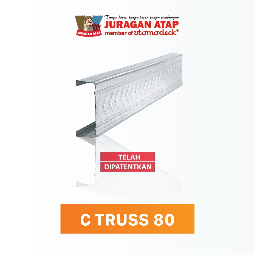 RANGKA ATAP BAJA RINGAN KANAL C / C Truss 80
