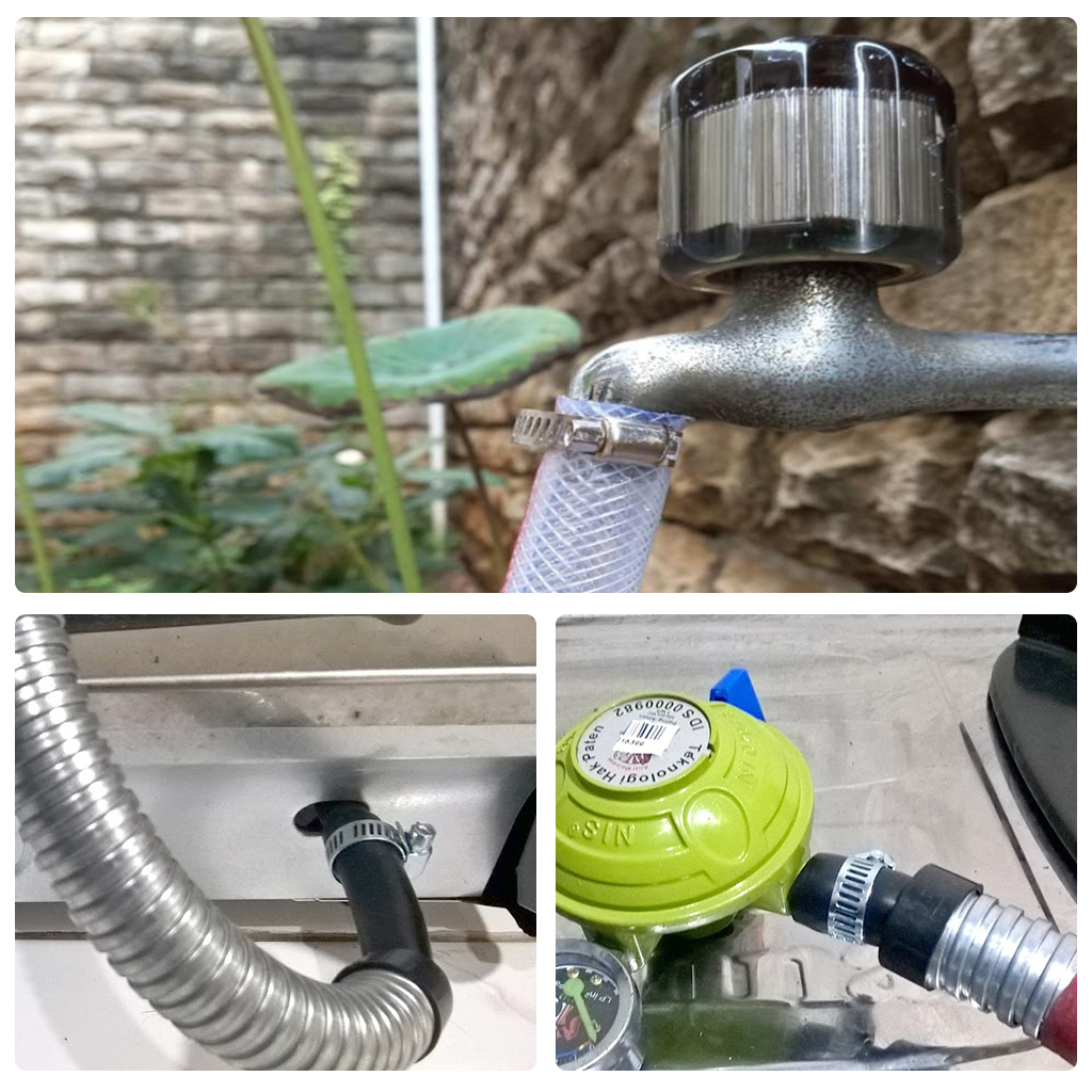 Klem Selang Kompor Gas/Air 7/8&quot; inch ( 12-23 mm ) - Klem Selang Stainless Hose Clamp Selang air Kompor Gas Ukuran 7/8 Inchi - Pengunci Selang Cincin Besi Gas LPG Regulator - Ring Pengikat Selang
