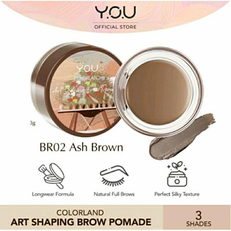 YOU Colorland Art Shaping Brow Pomade | Gel Alis