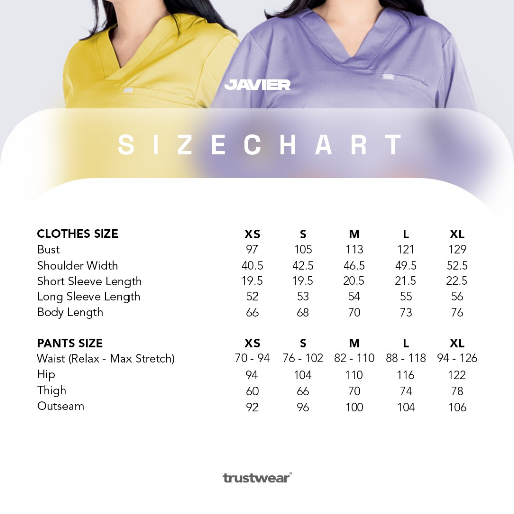 [Scrubs Javier] Doctor`s Scrub/Set Baju Celana Jaga OKA OK Perawat/Dokter Lengan Pendek III