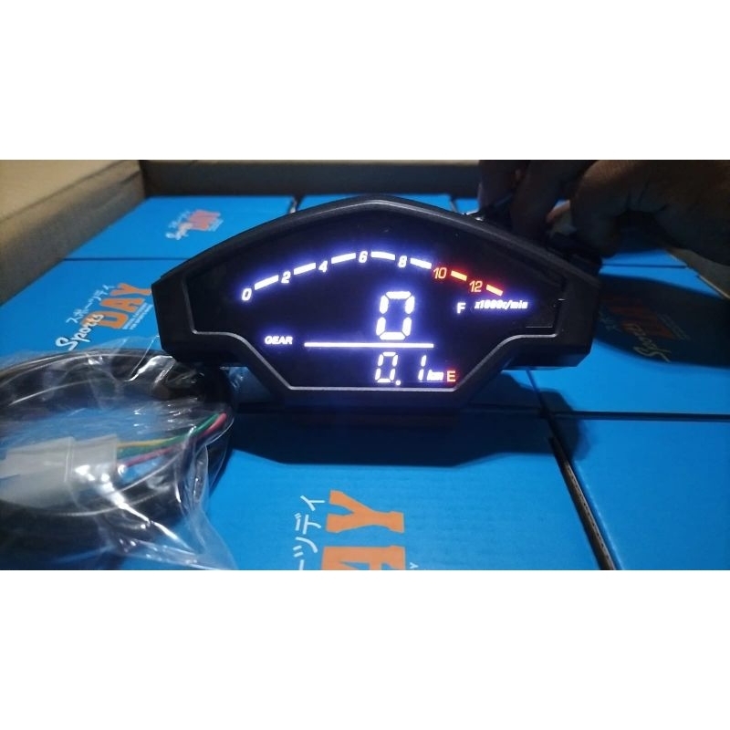 SPEEDOMETER LED MDL GPX MERK DAY SET SOCKET SENSOR LENGKAP TERMURAH