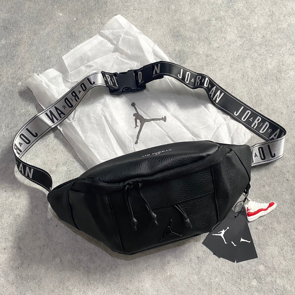SALE WAISTBAG JORDAN LEATHER HQ / TAS SELEMPANG JORDAN