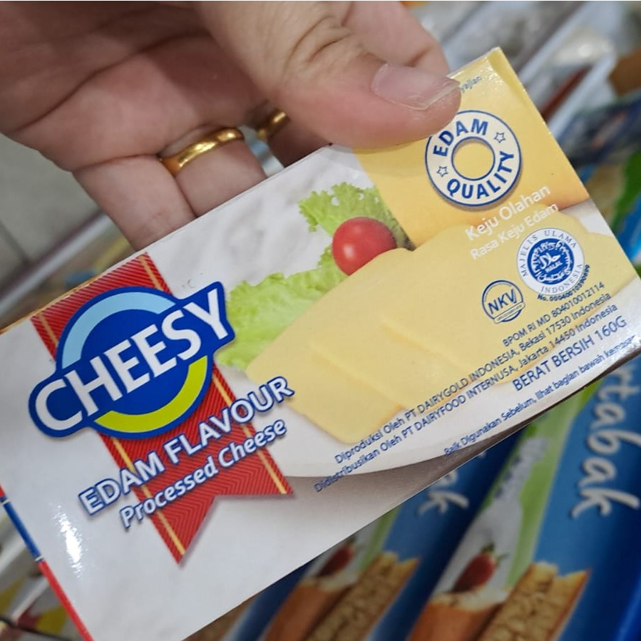 

[oddsolshop] pekanbaru/Cheesy Keju Edam 160GR Cheese Flavour Halal NKV Premium Quality
