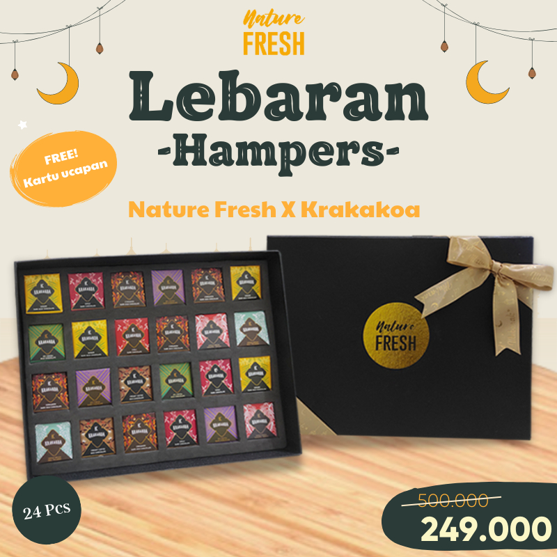 Nature Fresh Hampers Coklat Premium Box Packaging Mewah