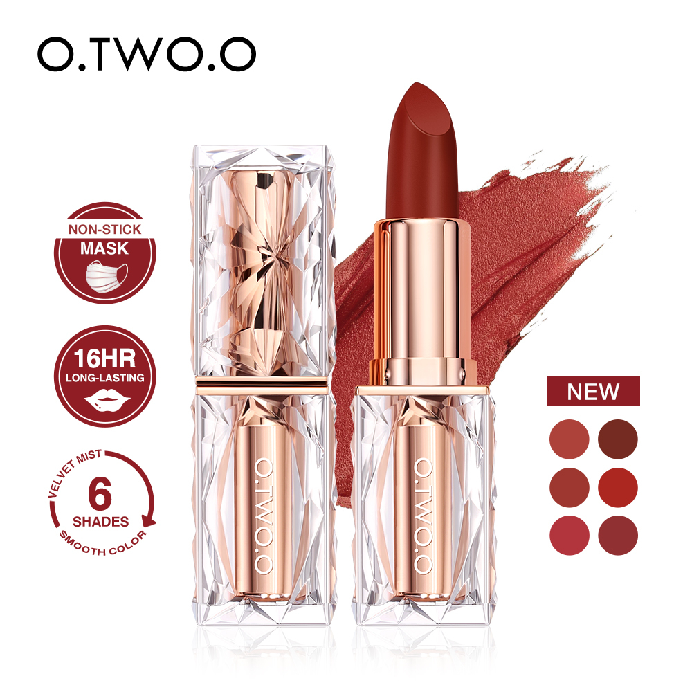 O.TWO.O Spun Gold Brocade Velver Lipstick Matte Long Lasting