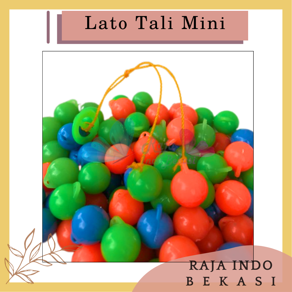Lato Lato Tali Mini Kecil 2cm Latto Latto Gagang Tek Tek Mainan Bola Plastik Jaman Dulu