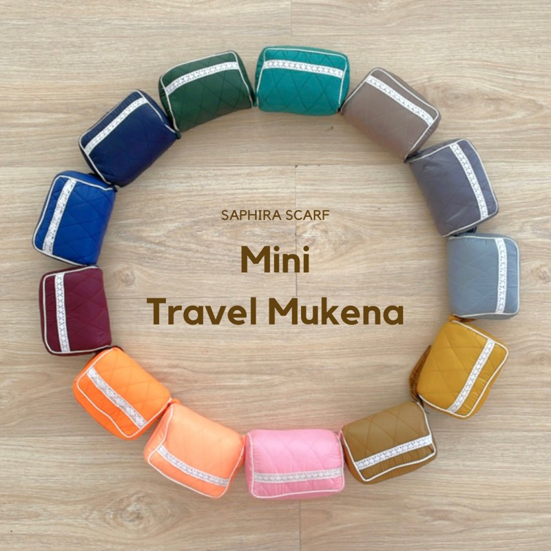 Saphira Scarf | Mini Travel Mukena | Mukena Travel Parasut Premium