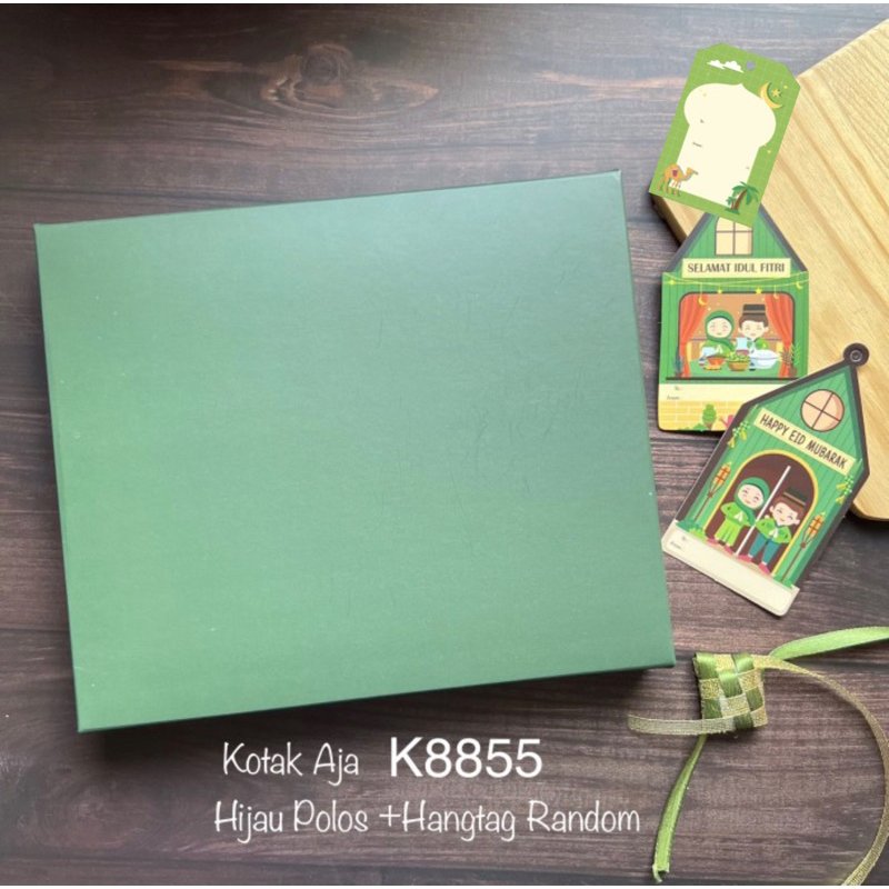 

(10pcs) K8855 Kotak Aja Polos Hijau K33|K25|K88| Nastar,Lapis,Muat Mika Sekat 20/30