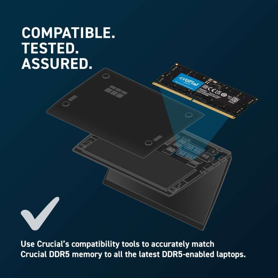 Crucial SO-DIMM DDR5 PC38400 4800MHz 16GB (1x16GB) - CT16G48C40S5