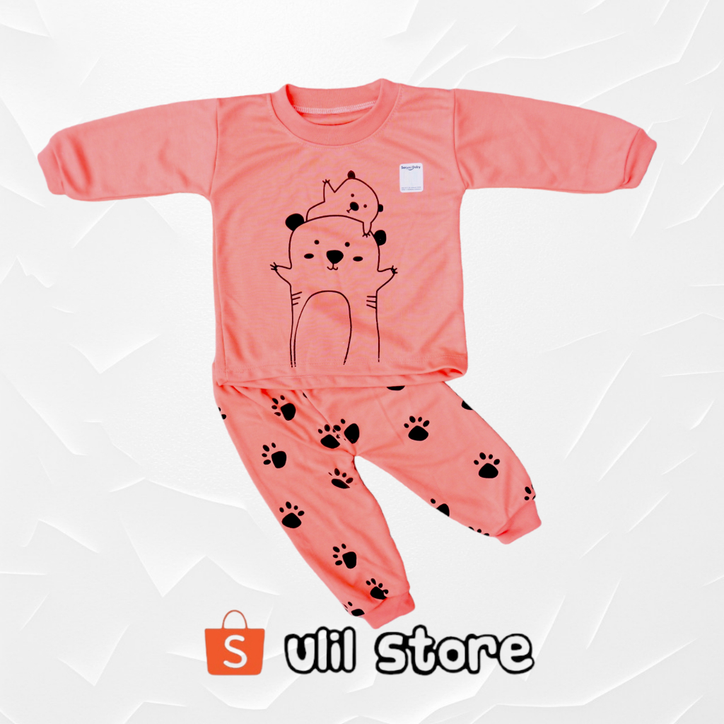 Set Setelan Baju Bayi Seruni Baby SNI Motif Panda