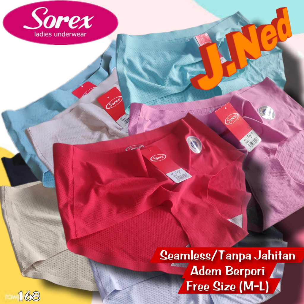 J168 CD WANITA SOREX SAMLESS CELANA DALAM WANITA SEAMLESS SOREX