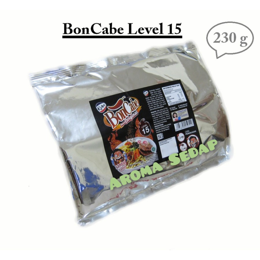 

Bon cabe atau cabe bubuk 1 bungkus Boncabe 230GR Level 15
