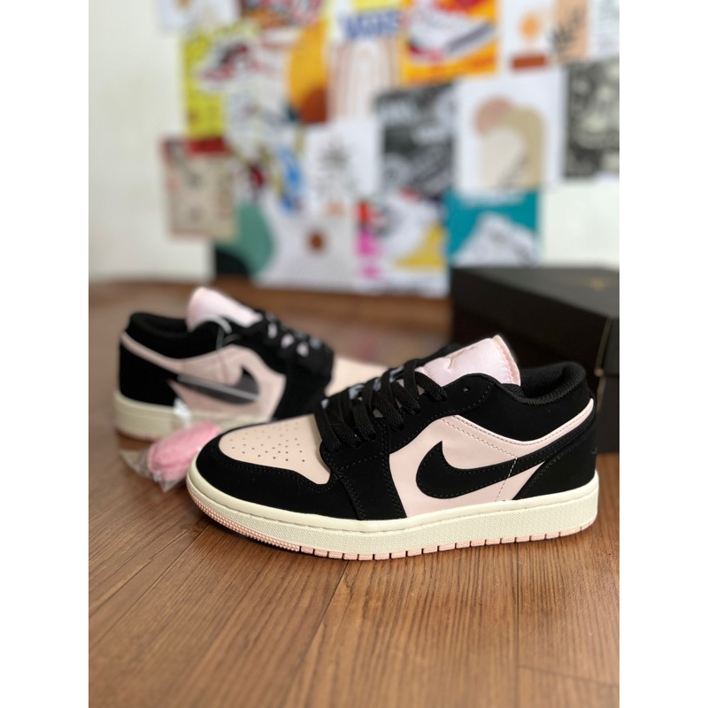 SEPATU SNEAKERS NIKE AIR JORDAN LOW BLACK PINK - SNEAKERS NIKE JORDAN WANITA