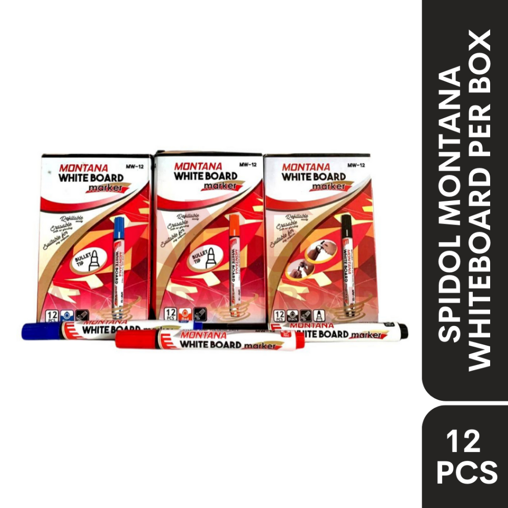 

SPIDOL MONTANA MW-12 WHITE BOARD PER BOX ISI 12PCS