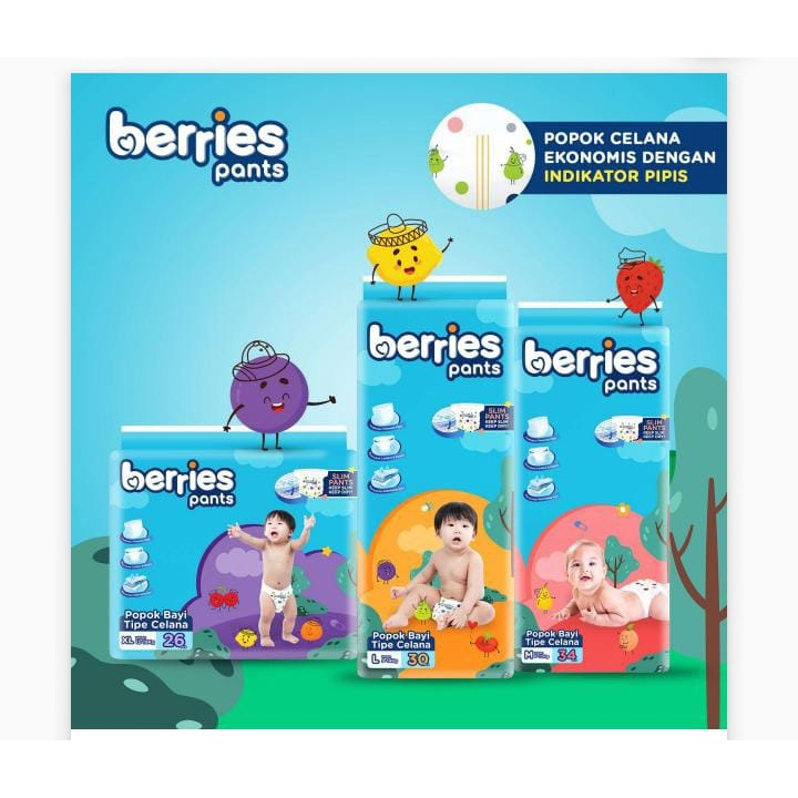 BERRIES BABY PANTS / POPOK CELANA BAYI ANAK