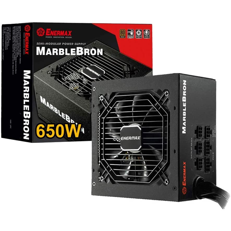 Power Supply Enermax Marblebron 650Watt 80+ Bronze - PSU 650W 80+