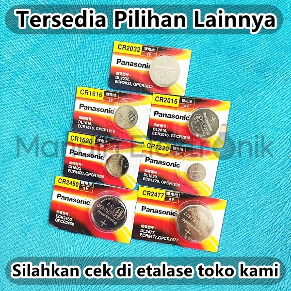 Baterai CR2016 Panasonic Battery Batre Jam Tangan Panasonic 2016 3V Original Baterai Kancing Panasonic 2016