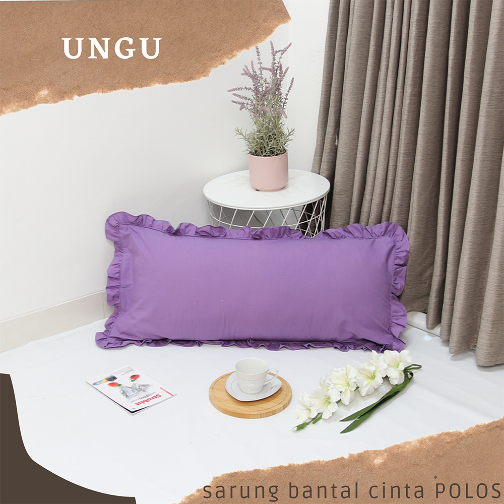 Sarung bantal cinta Polos Premium (rumbay)