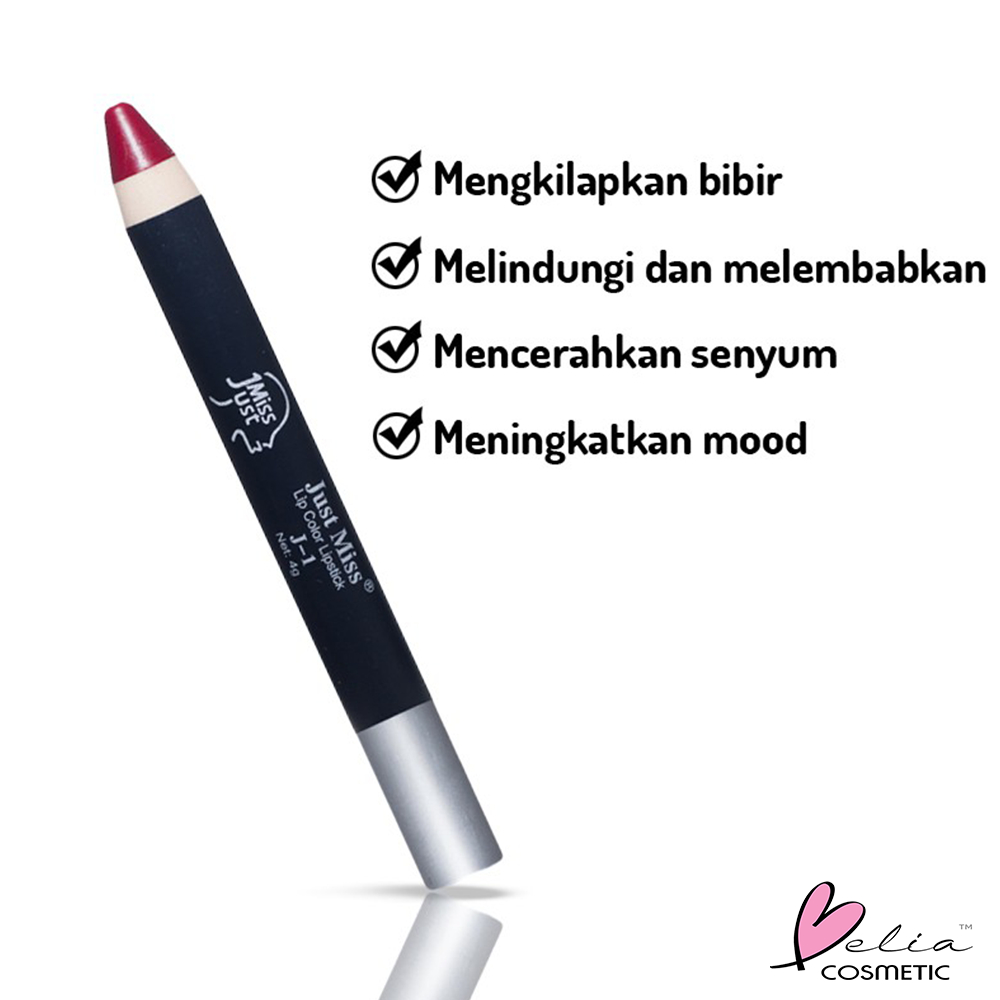 ❤ BELIA ❤ JUST MISS Lip Color Lipstick H-02 | Lipstik Matte Netto 4G Lipstik Pigmented Perona Bibir Lip Color | BPOM