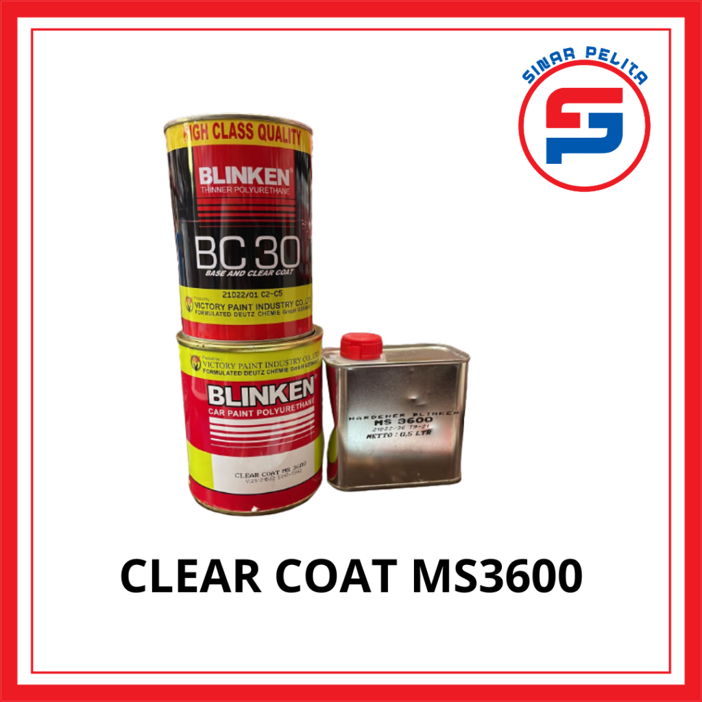CLEAR PERNIS BLINKEN MS3600 / CLEAR COAT BLINKEN / PERNIS BLINKEN / ANTI GORES BLINKEN