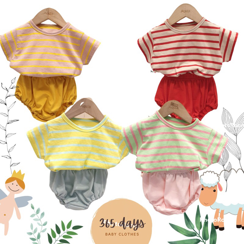 Harga GROSIR !!!!’ setelan impor , baju santai anak cewe, setelan baju anak korea . Set kaso Celana Garis