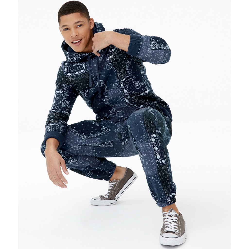 AEROPOSTALE Men Joggers Sweatpants Pria Piyama Pajamas High Quality Fleece Original Cotton Celana Tidur