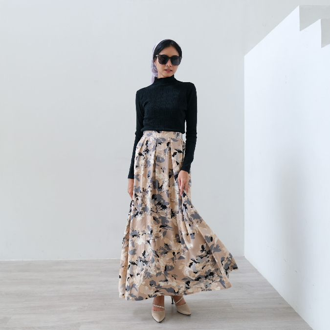 [ Raya Collection ] Dalila Long Flowy Skirt